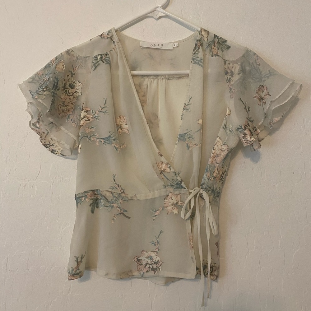 ASTR tie-up blouse